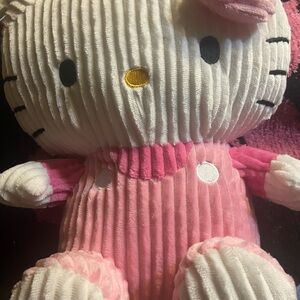 Sanrio  Hello Kitty Pink / white Plush back pack
